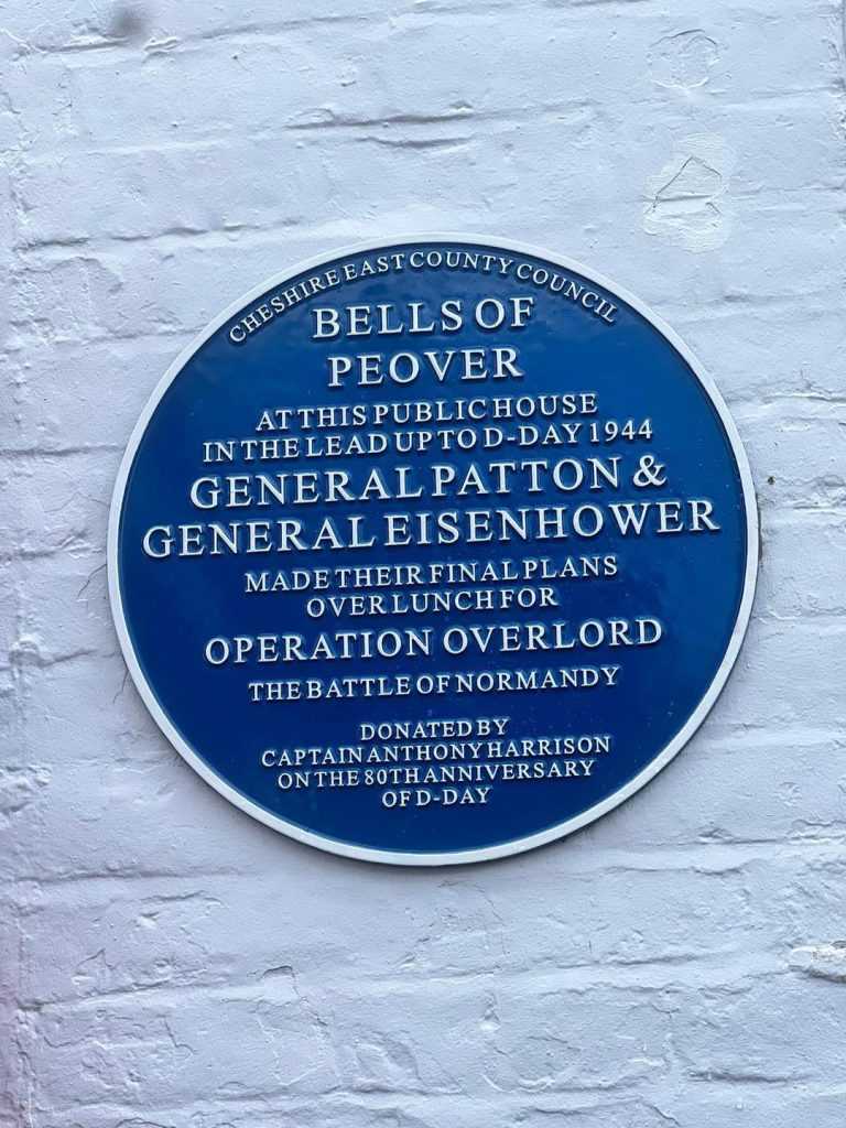 bells of peover blue plaque 